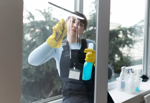 Nettoyage de vitres intérieures et extérieures au Broc